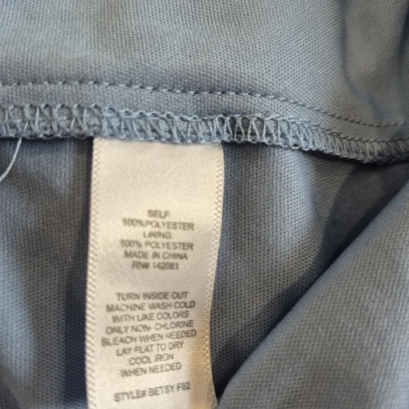 Altar'd State Blue Wrap Blouse with Long Sleeves - Picture 4 of 5